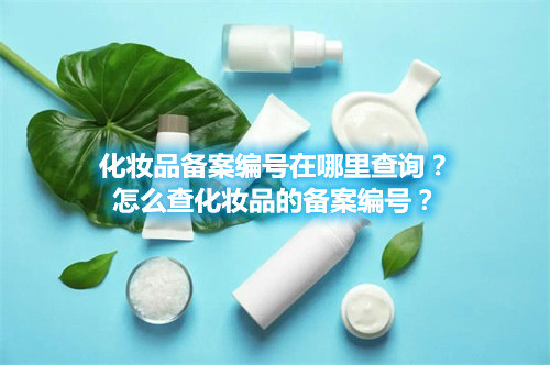 化妝品備案編號(hào)在哪里查詢？怎么查化妝品的備案編號(hào)？(圖1)