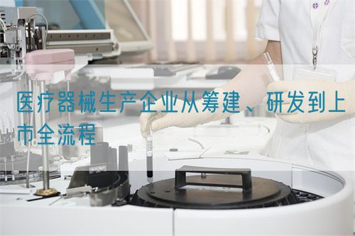 醫(yī)療器械生產企業(yè)從籌建、研發(fā)到上市全流程(圖1)